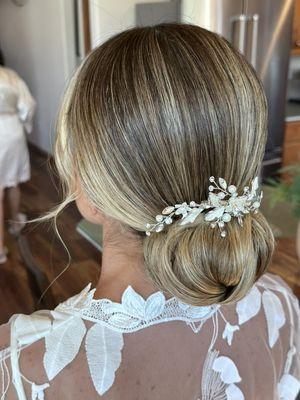 One of my wedding hairstyles