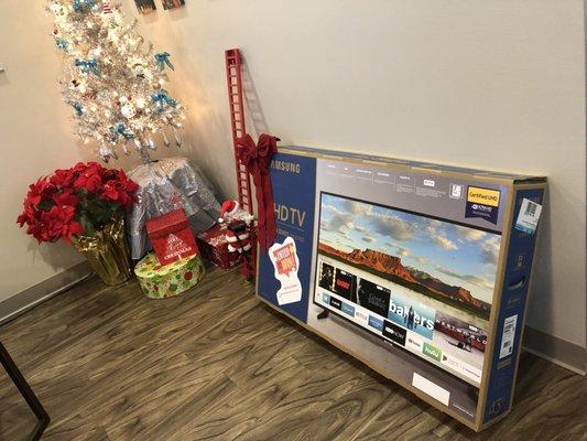 Christmas Patient Giveaway!  Samsung Smart TV