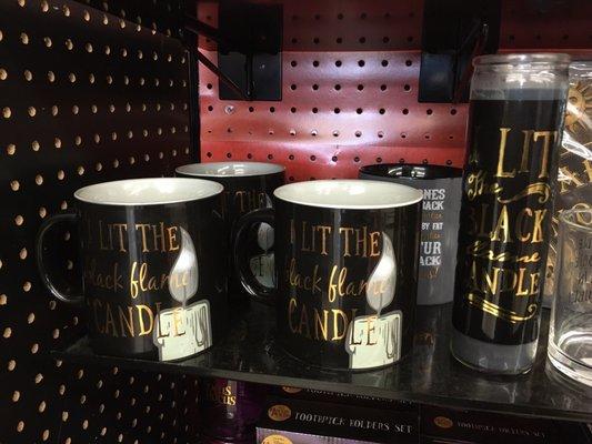 Black Flame Candle mugs from Hocus Pocus.