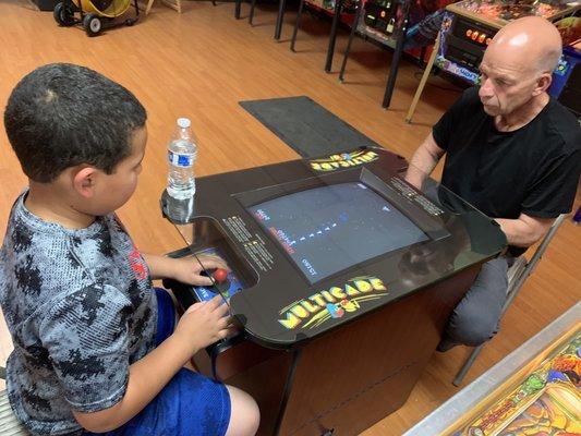 Mike and my son in 2 player mode.