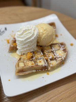 Salted egg waffle