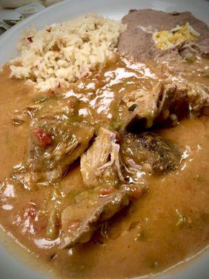 Green Chili Carnitas Plate