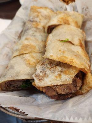 Pan Fried Beef Roll