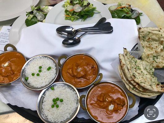 Butter Chicken and Chicken Tikka Masala