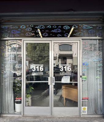 The front of our business, right between our neighbor dry cleaners & the jewelry store on 8th St. in DTLA.