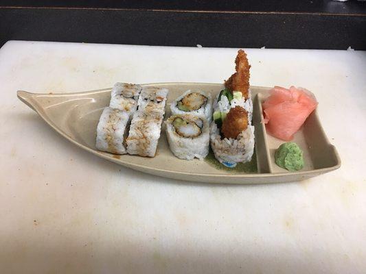 Shrimp tempura roll 2.99 lunch special