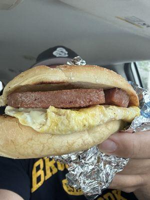 Pork roll egg and cheese