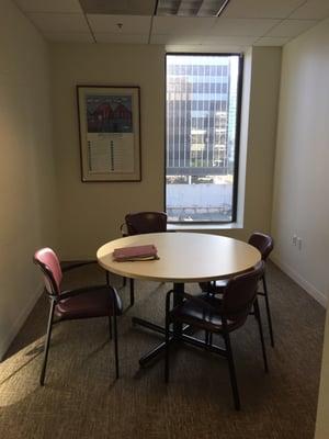 They have several rooms for meetings. This one is room 5