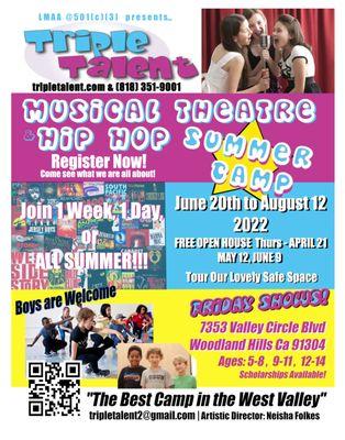 BEST SUMMER CAMP IN THE VALLEY TRIPLETALENT.COM