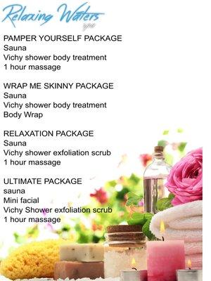 Special Spa Package Relaxing Waters Spa & Massage