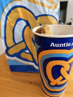 Cinnamon Sugar pretzels from Auntie Ann's