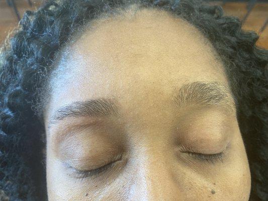 Eyebrow threading