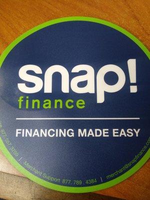 We offer SNAP Finance if you find yourself in a financial bind with your vehicle repair.