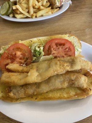 Cod fish sandwich.