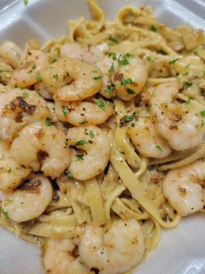 Shrimp fettuccine