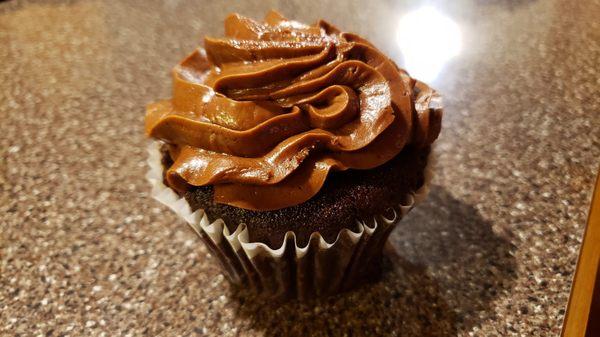 Vegan chocolate cupcake ($4). Moist and delicious.