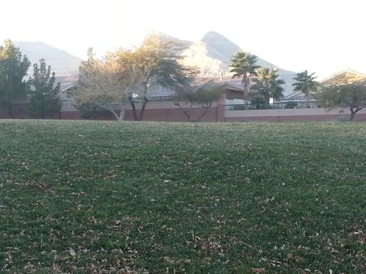 At Sundown, I zoomed in at the Red Rock National Recreation Area mountains.