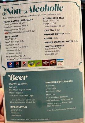 Drink menu with no prices! Who thought this was a brilliant idea?