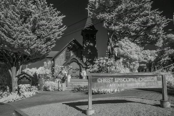 A beautiful infrared photo of a beautiful church!