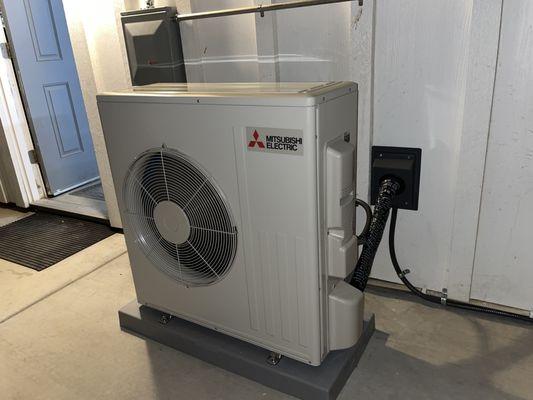 New Mitsubishi heat pump mini split