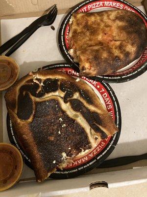 Pics of CalzoneI was told by a manager was not burned.