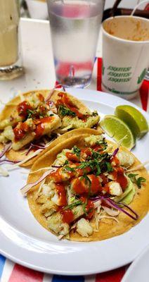 Seared fish tacos ($6.98 each)