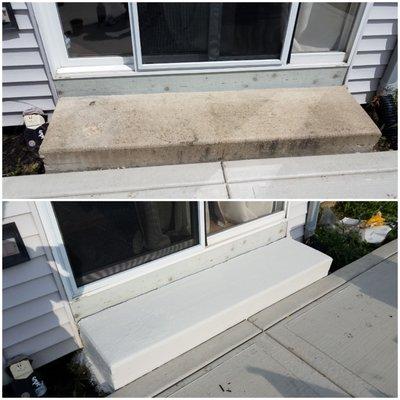 Concrete Step Repair in Lemont IL. Www.Diamondconcreteandasphalt.com