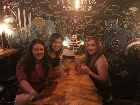 My besties and I wandering @downtownphx! Ended the night here and absolutely loved it!