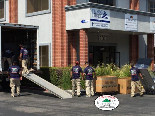 We Use Ramps To Safely Load Up Your Heavy Furniture So It Doesn't Get Dropped Or Damaged