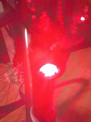 My new bike light on! :)