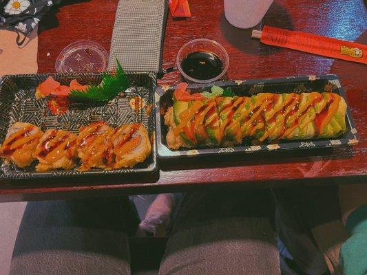 Spicy tuna tempura and court street roll