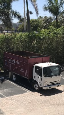 Our 22 cubic yard truck is by far the largest among all Junk Removal companies in the area.