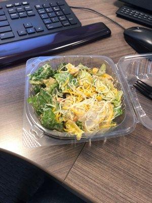 Small southwest chicken salad-$5.00.