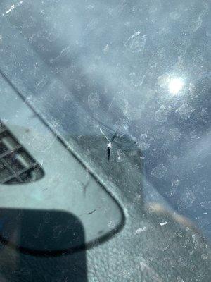 The chip my windshield started out with