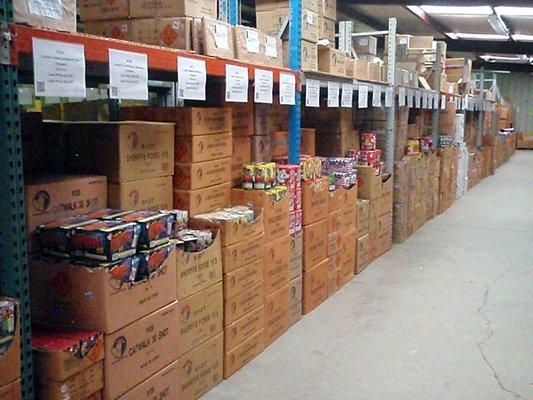 Inside our warehouse (before remodeling)