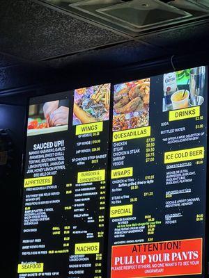 Menu & Prices.