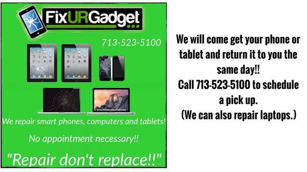 We repair cracked phone screens and so much more!