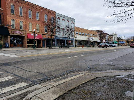 Looking East on Chicago in Downtown Tecumseh