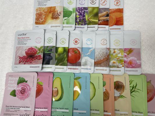 Popular natural sheet masks, which one do you like for skin care-facial ?