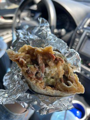 Al pastor super burrito - $12ish