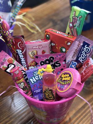 Custom Candy Baskets Available