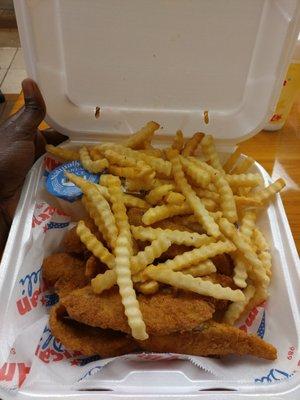 4 pc. Whiting combo with fries and drink $9.49