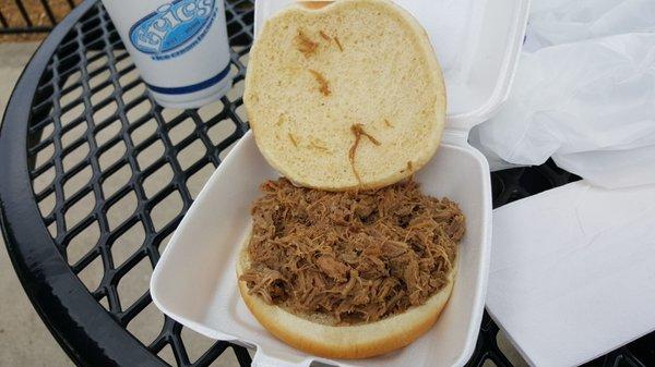 Shredded Beef Sandwich at Eric's Northtowne