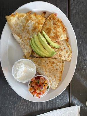 Shrimp & lobster quesadilla!