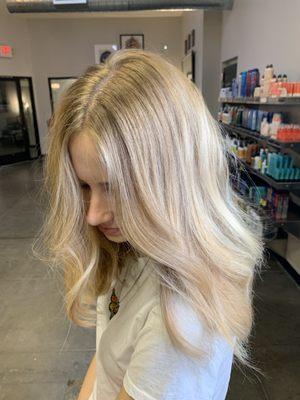 Balayage and gloss