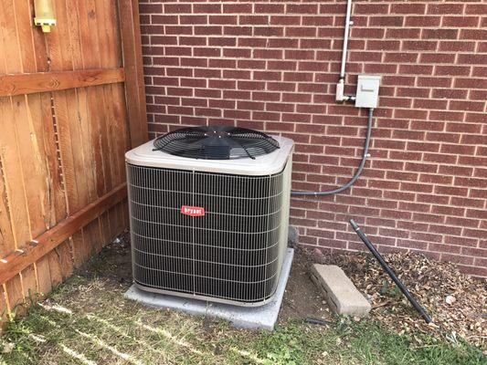 Outdoor AC condensing unit