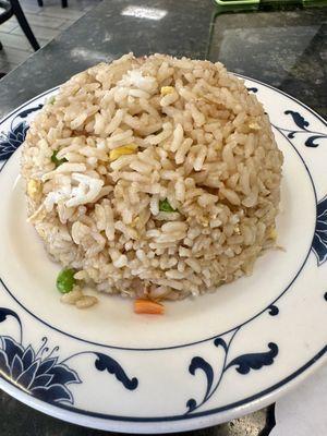 Fried rice that came with lunch meal