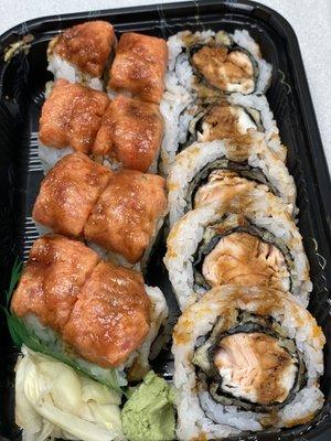 2 special roll: Angel roll and Mid Orange roll