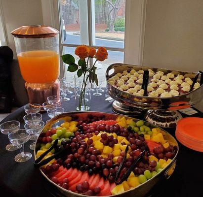 Georgia peach themed brunch