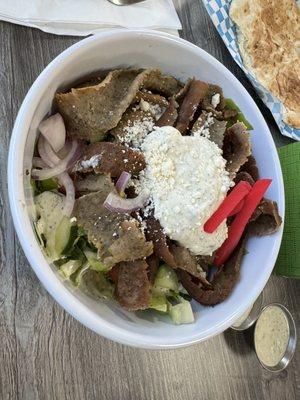 Beef and Lamb Gyro Salad